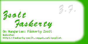 zsolt faskerty business card